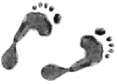 Monica Bellucci's footprints.